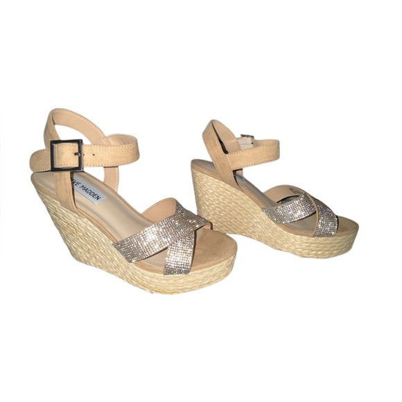 Steve Madden Shoes - Steve Madden Rhinestone heels size 7.5 NWT